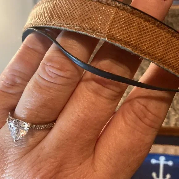 Top it Off Anchor blue and white tote bag, fair used condition - Picture 6 of 12